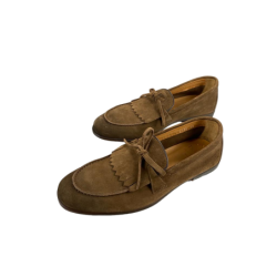 Scarpa uomo Doucal's - Mocassino in pelle scamosciata - Colore Marrone