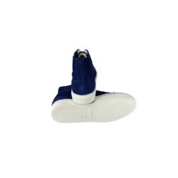 Scarpa uomo Doucal's - Sneaker alta - Pelle scamosciata - Colore Blu
