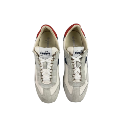 Scarpa uomo - Diadora Heritage - Equipe H CANVAS STONE WASH - Colore white/blue denim
