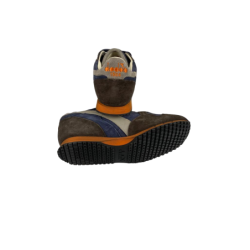 Scarpa uomo sportiva - Diadora Heritage - Trident 90 S SW - Brown turkish coffee/blu