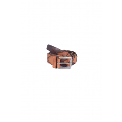 Cintura uomo Minoronzoni 1953 - Vintage - Intrecciata - Pelle - Bicolore