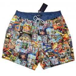 Boxer mare Uomo Zeybra Portofino 1962 - fantasia elettrico pinball
