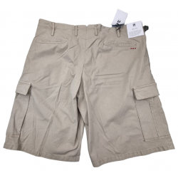 Bermuda uomo PT - cargo - tinta unita beige