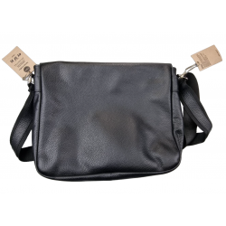 Borsa tracolla uomo OFFBAG - pelle nera