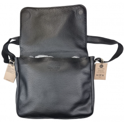 Borsa tracolla uomo OFFBAG - pelle nera