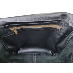 Borsa tracolla uomo OFFBAG - pelle nera