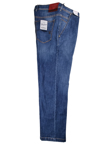 Jeans uomo Re-Hash - denim tasca a filo