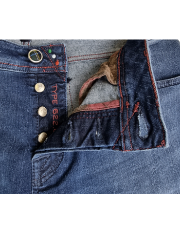 Jeans uomo Jacob Cohen - 5 tasche indaco naturale