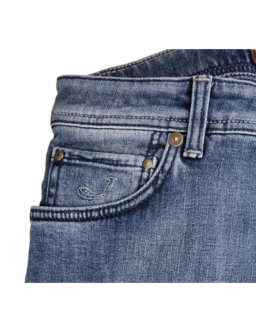 Jeans uomo Jacob Cohen - 5 tasche denim slavato