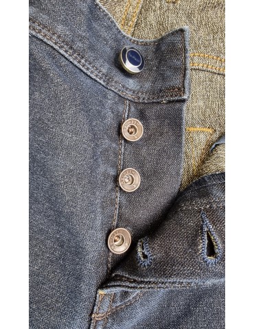 Jeans uomo Re-Hash - denim scuro tasca a filo