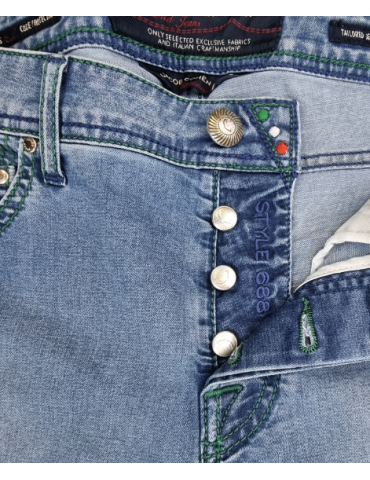 Jeans uomo Jacob Cohen - J688 5 tasche denim slavato