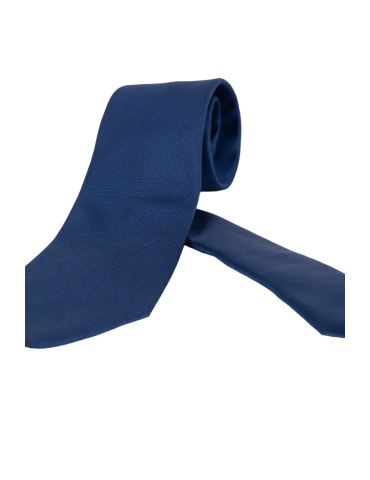 Cravatta uomo Bergamotto - Blu tinta unita