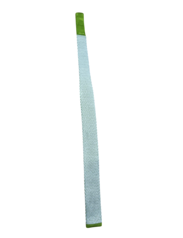 Cravatta uomo Altea - Maglia di seta verde/bianco