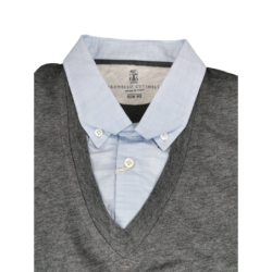 Polo Uomo Brunello Cucinelli - due colori - Colore Grigio celeste - Taglia XL slim fit
