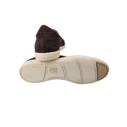 Scarpa Uomo -  Santoni sneakers basse Barrow - Colore Moka